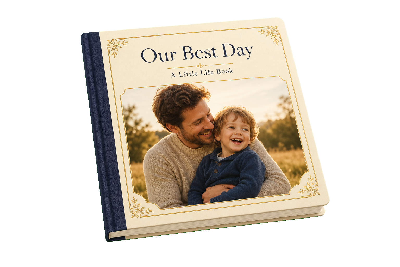 Sample Little Life Books hardcover titled Our Best Day